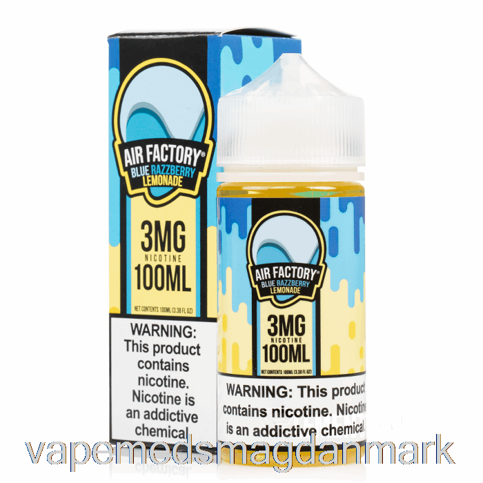 Vape Med Smag Blå Razzberry Limonade - Luftfabrik - 100ml 3mg